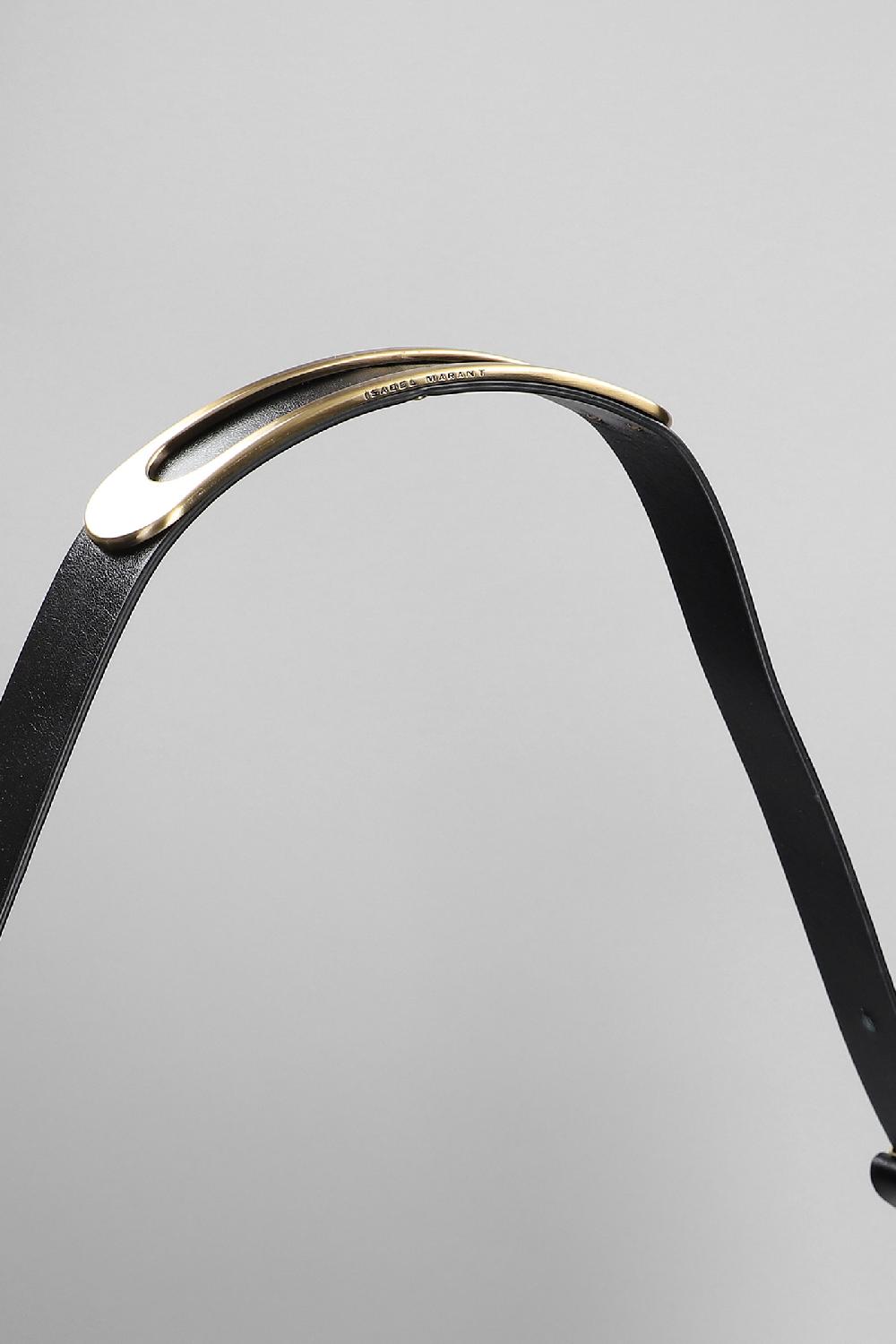 Deliberti Isabel Marant Borsa A Spalla Leyden Large In Pelle Nera Cod. 392041 - Deliberti The Luxury Shopping