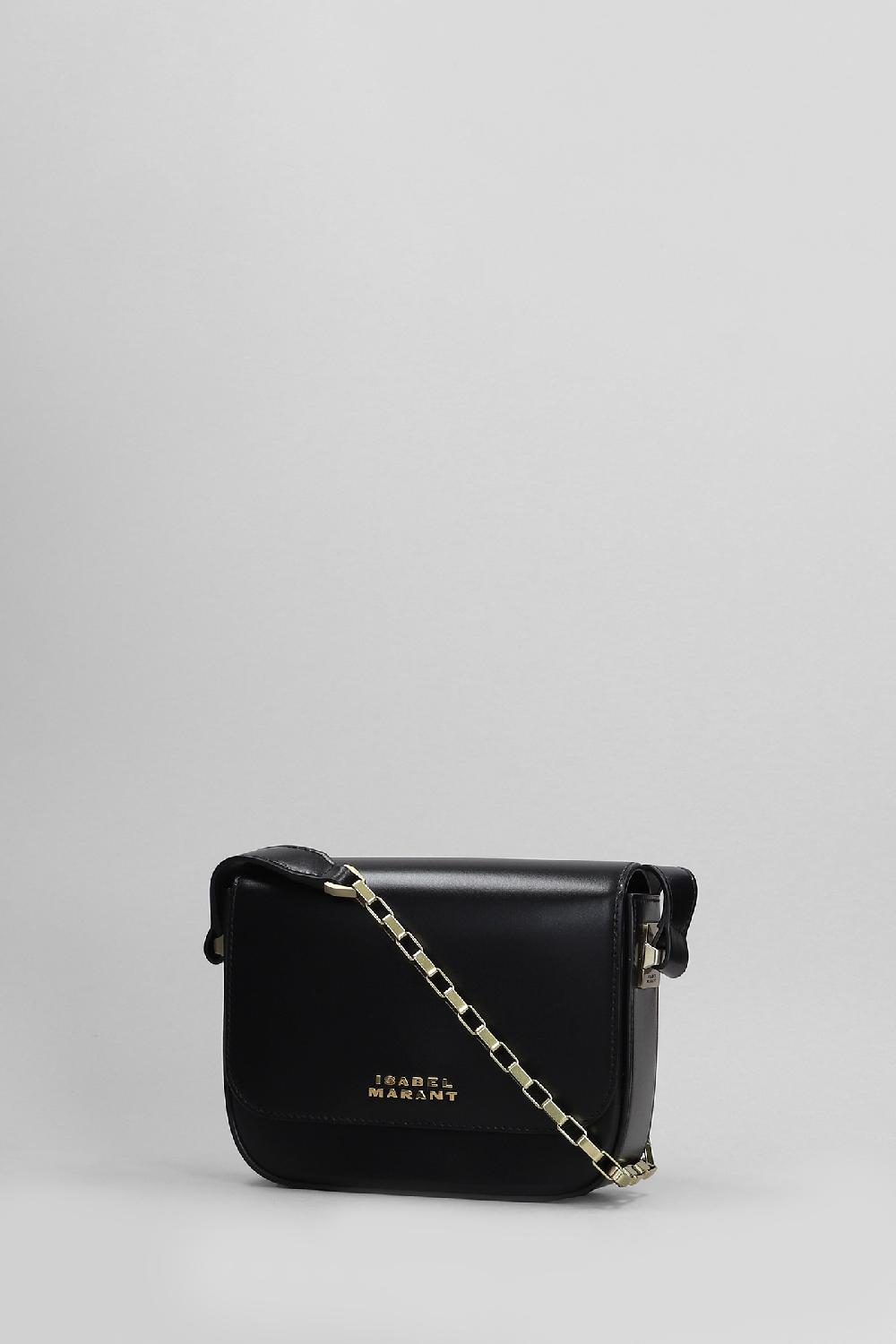 Deliberti Isabel Marant Borsa A Spalla Lizza Small In Pelle Nera Cod. 405212 - Deliberti The Luxury Shopping