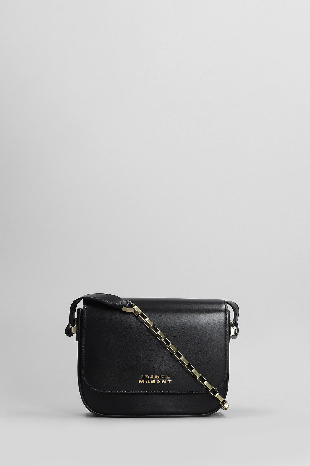 Deliberti Isabel Marant Borsa a spalla lizza small in pelle nera cod. 405212 - Deliberti The Luxury Shopping