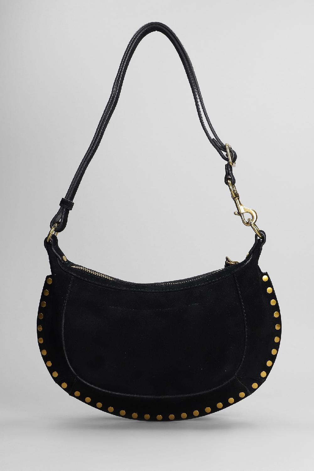 Deliberti Isabel Marant Borsa A Spalla Oskan Moon In Camoscio Nero Cod. 402756 - Deliberti The Luxury Shopping