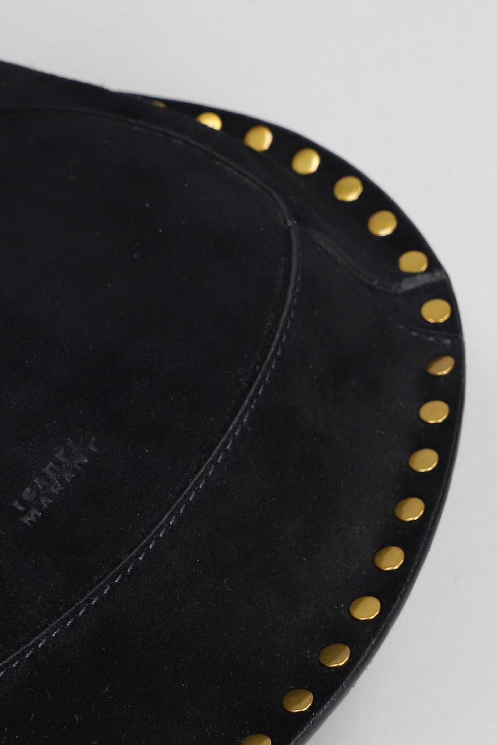 Deliberti Isabel Marant Borsa A Spalla Oskan Moon In Camoscio Nero Cod. 402756 - Deliberti The Luxury Shopping