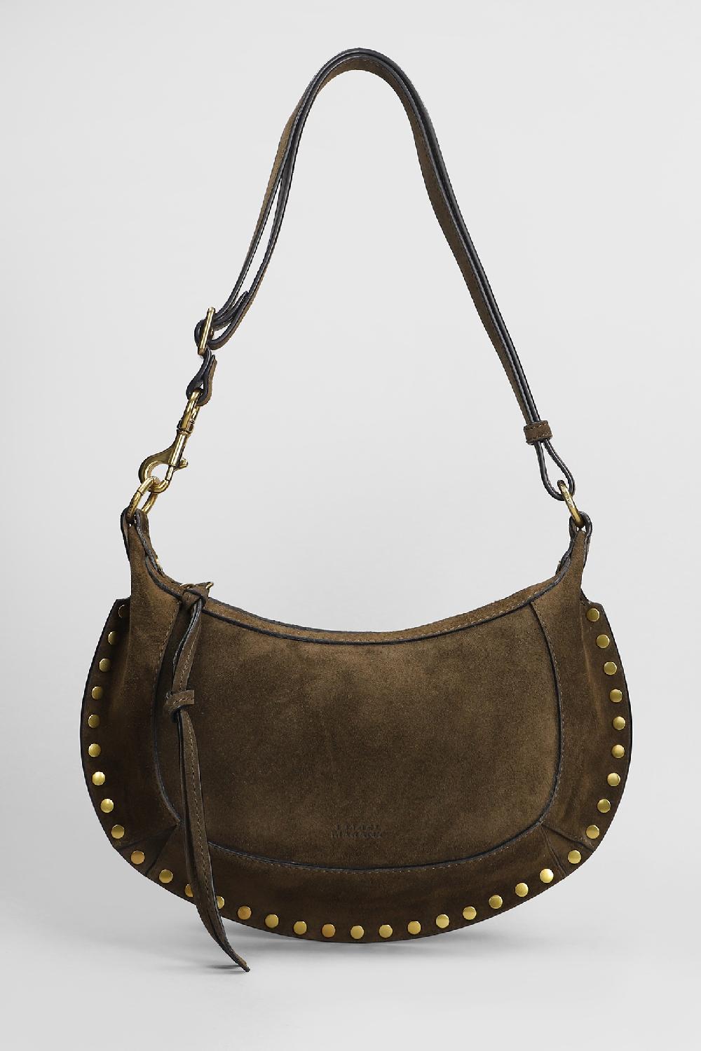 Deliberti Isabel Marant Borsa a spalla oskan moon in camoscio marrone cod. 407746 - Deliberti The Luxury Shopping