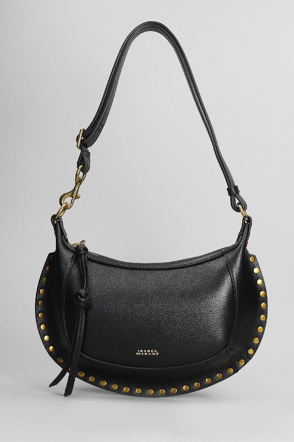 Deliberti Isabel Marant Borsa a spalla oskan moon in pelle nera cod. 402758 - Deliberti The Luxury Shopping