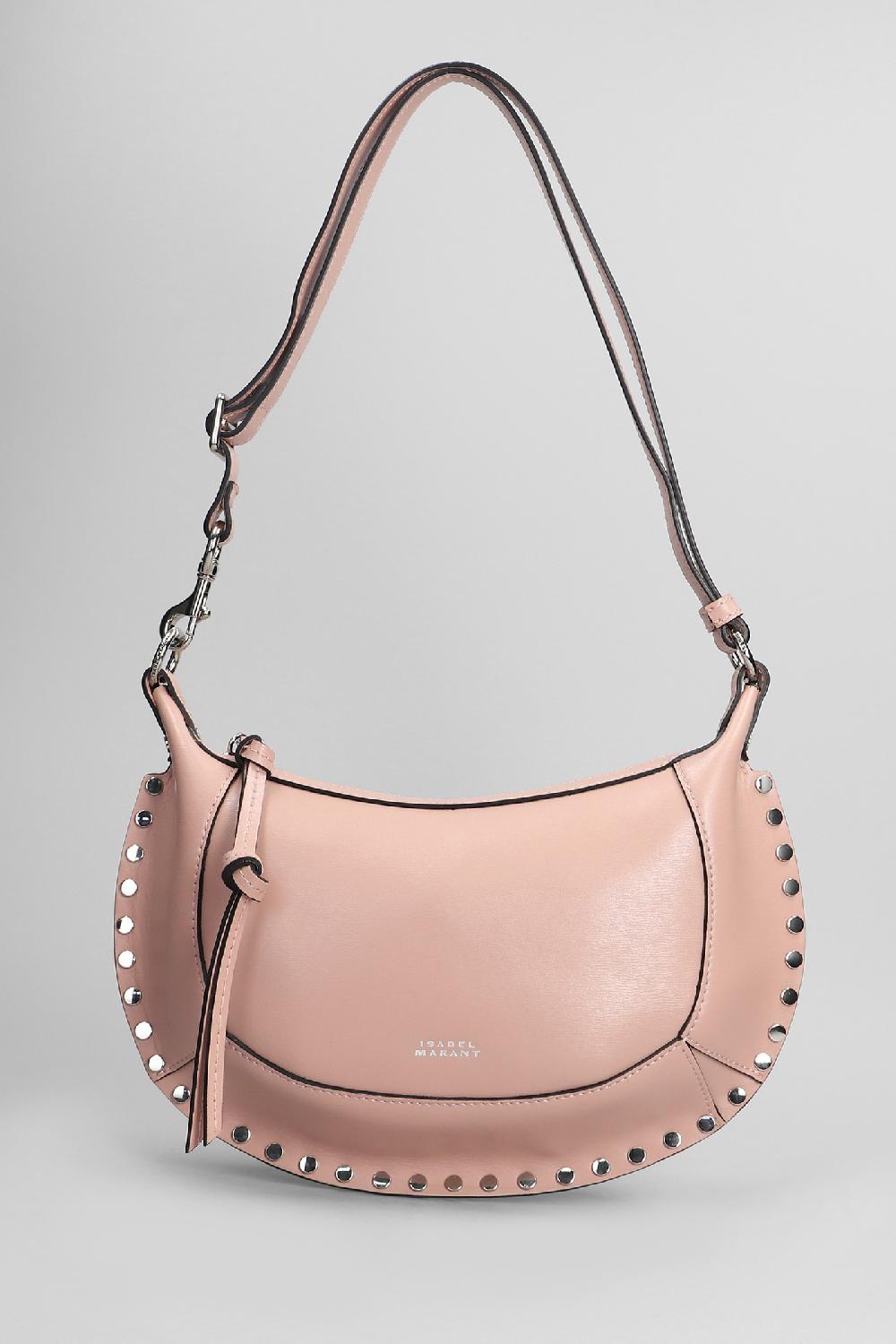 Deliberti Isabel Marant Borsa a spalla oskan moon in pelle rosa cod. 402760 - Deliberti The Luxury Shopping