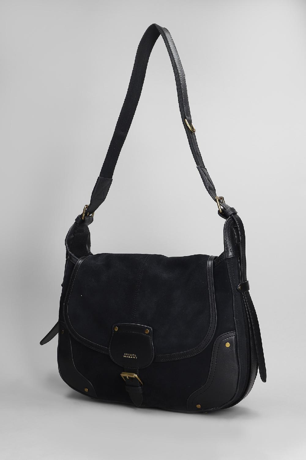 Deliberti Isabel Marant Borsa A Spalla Sierra Shoulder In Camoscio Nero Cod. 407748 - Deliberti The Luxury Shopping