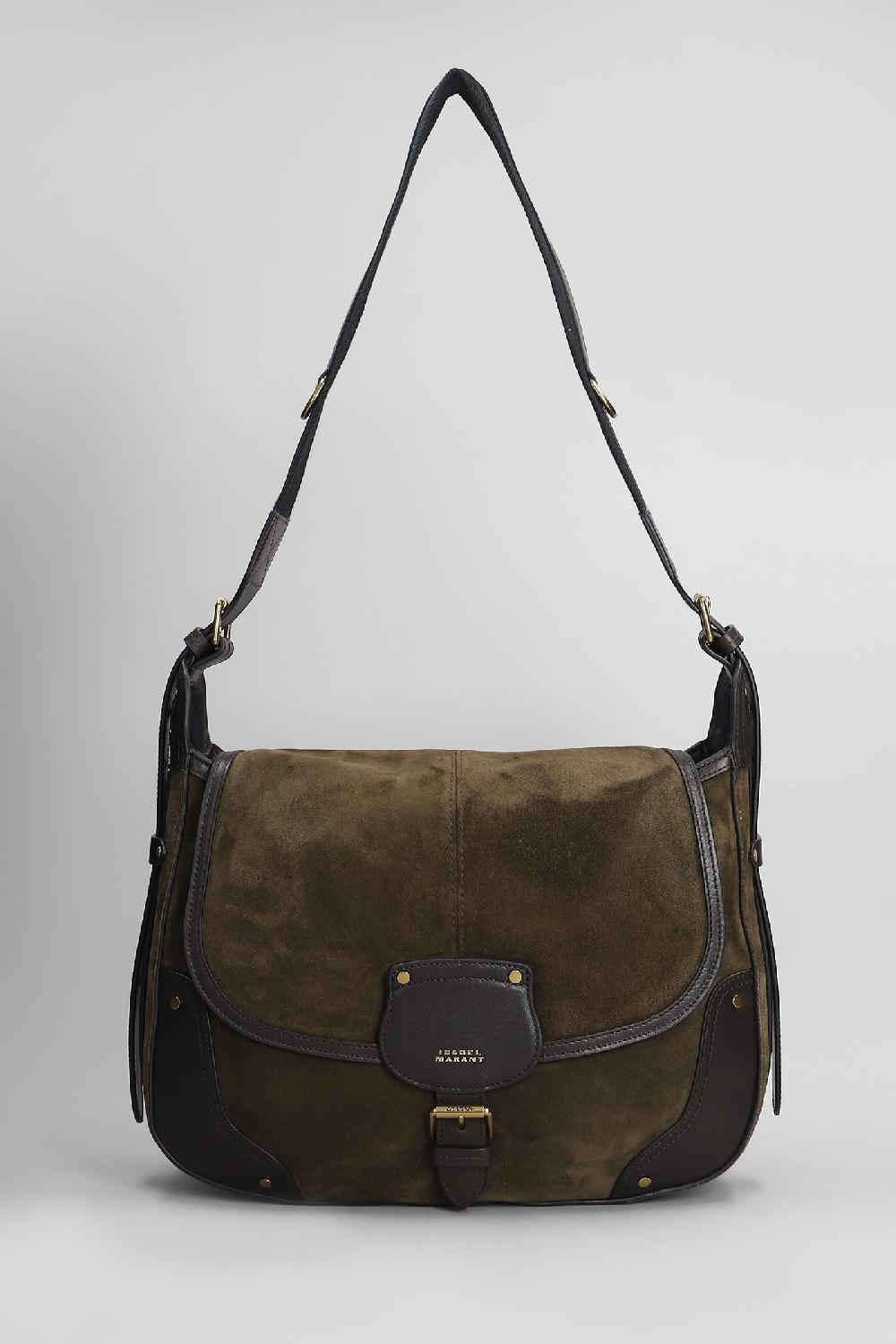 Deliberti Isabel Marant Borsa a spalla sierra shoulder in camoscio marrone cod. 407749 - Deliberti The Luxury Shopping