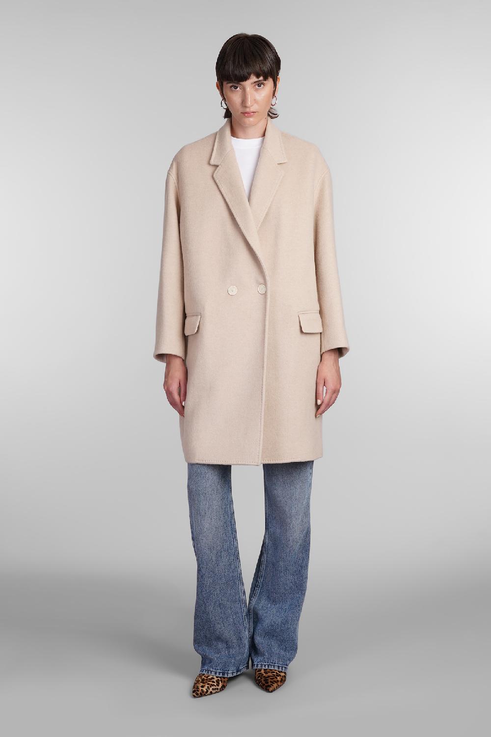 Deliberti Isabel Marant Cappotto efegozi in lana beige cod. 405188 - Deliberti The Luxury Shopping