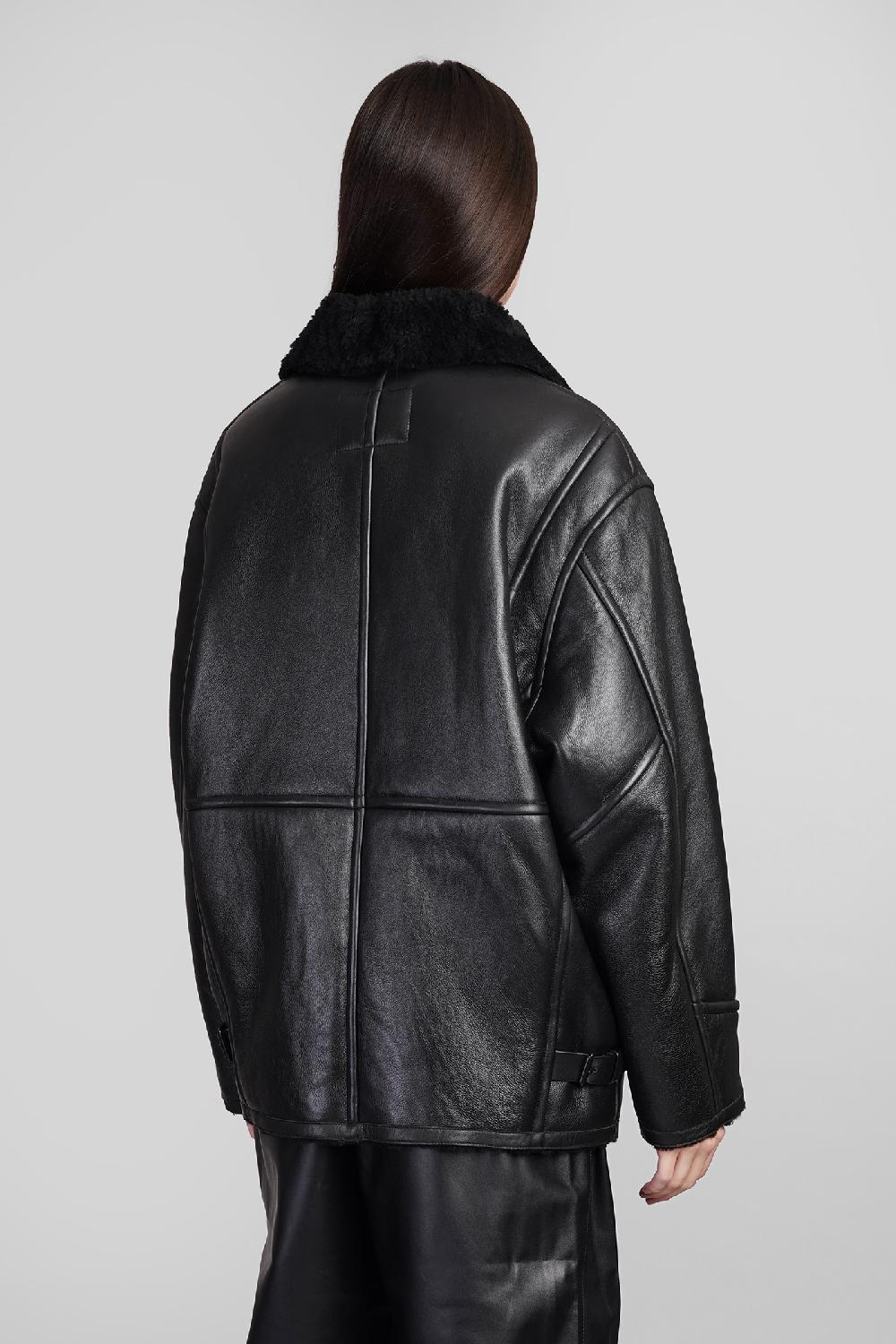 Deliberti Isabel Marant Giacca In Pelle Adelina In Pelle Nera Cod. 410002 - Deliberti The Luxury Shopping