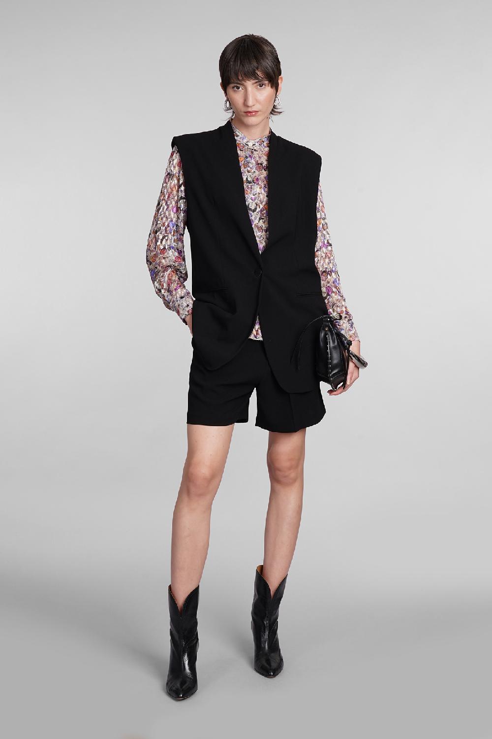 Deliberti Isabel Marant Gilet Emara In Triacetato Nero Cod. 399951 - Deliberti The Luxury Shopping