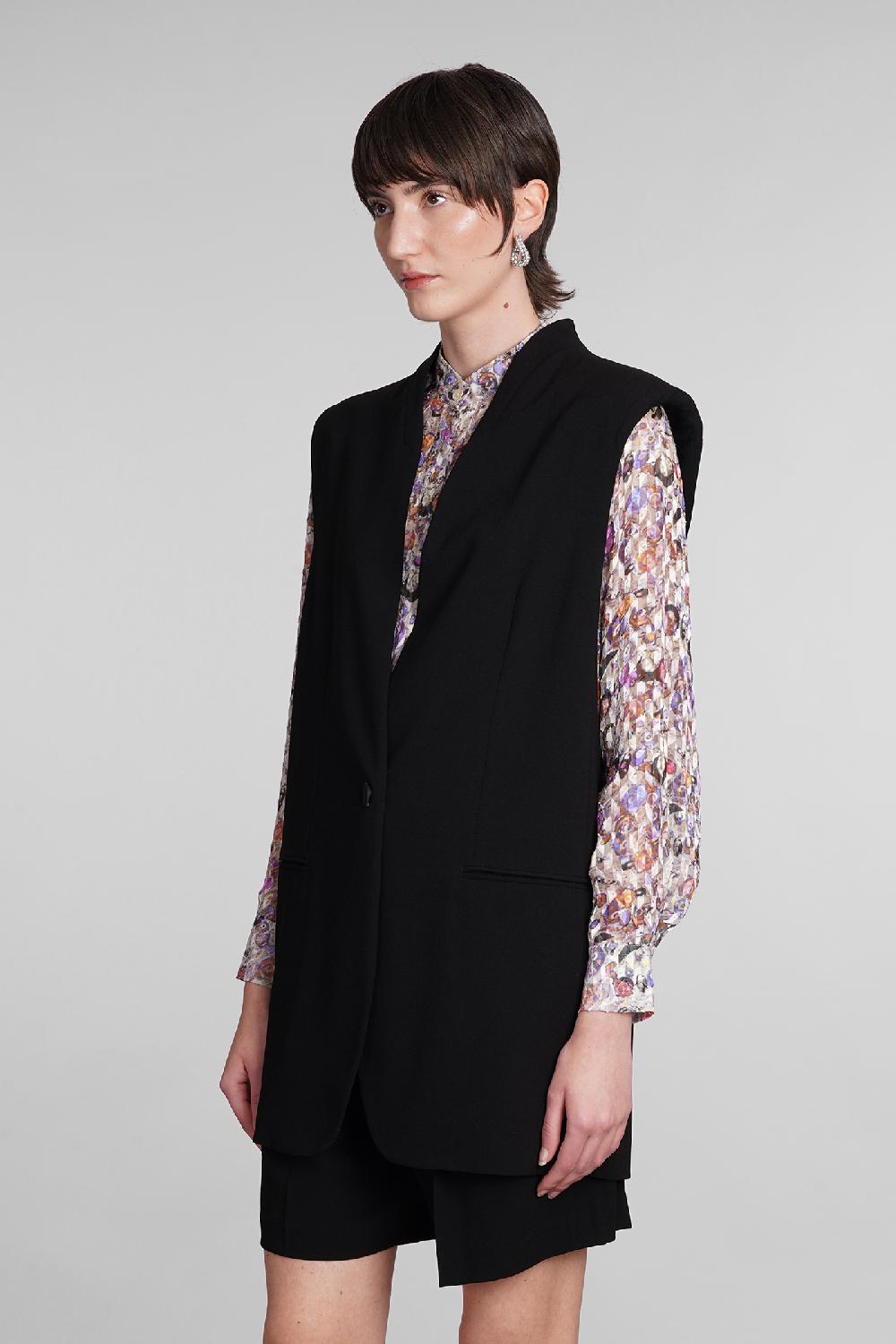 Deliberti Isabel Marant Gilet Emara In Triacetato Nero Cod. 399951 - Deliberti The Luxury Shopping