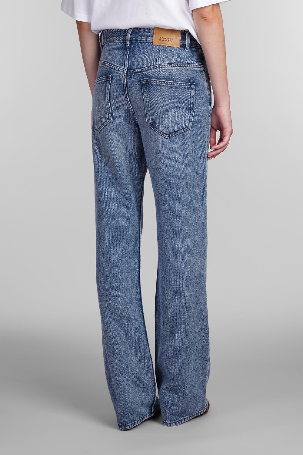 Deliberti Isabel Marant Jeans Belvira In Cotone Blu Cod. 405219 - Deliberti The Luxury Shopping