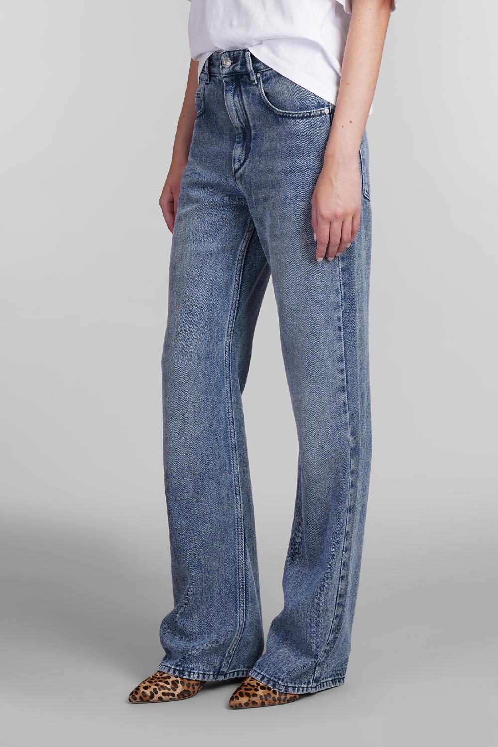 Deliberti Isabel Marant Jeans Belvira In Cotone Blu Cod. 405219 - Deliberti The Luxury Shopping