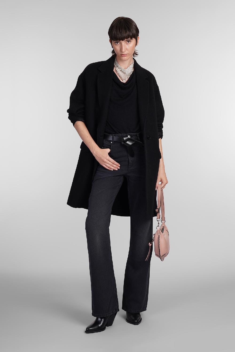 Deliberti Isabel Marant Jeans Belvira In Cotone Nero Cod. 405218 - Deliberti The Luxury Shopping