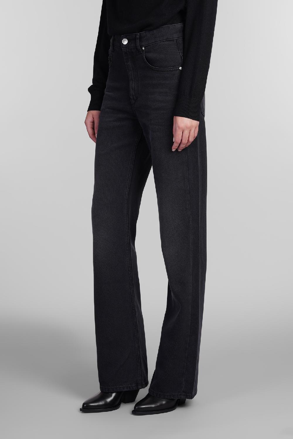 Deliberti Isabel Marant Jeans Belvira In Cotone Nero Cod. 405218 - Deliberti The Luxury Shopping