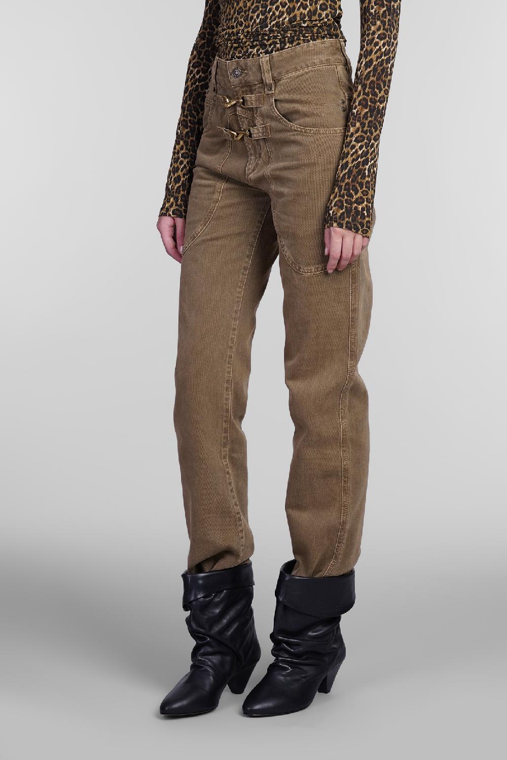 Deliberti Isabel Marant Jeans Brinley In Cotone Beige Cod. 405940 - Deliberti The Luxury Shopping