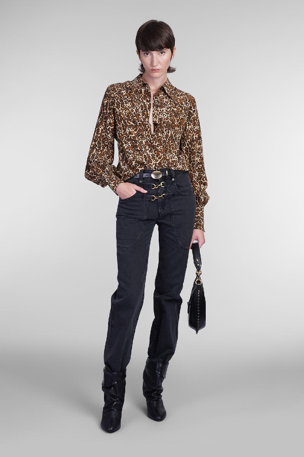 Deliberti Isabel Marant Jeans Brinley In Cotone Nero Cod. 405939 - Deliberti The Luxury Shopping