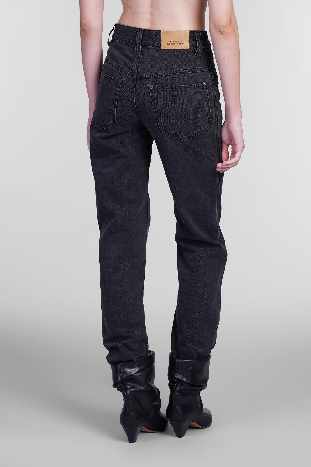 Deliberti Isabel Marant Jeans Brinley In Cotone Nero Cod. 405939 - Deliberti The Luxury Shopping