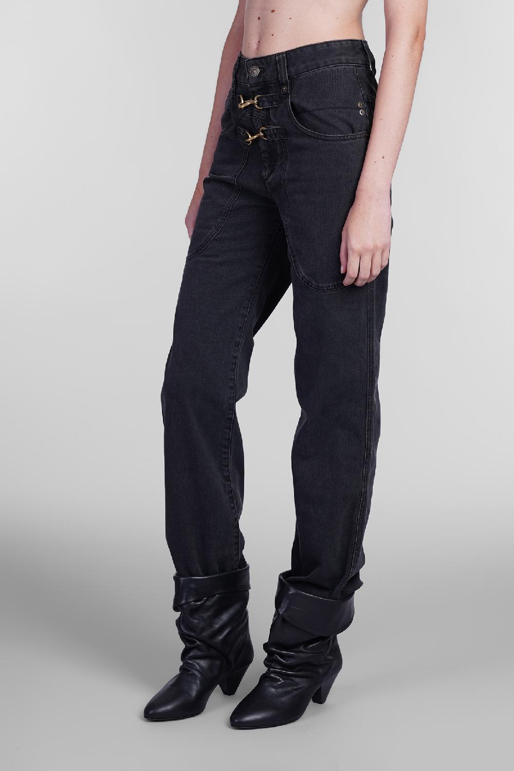 Deliberti Isabel Marant Jeans Brinley In Cotone Nero Cod. 405939 - Deliberti The Luxury Shopping
