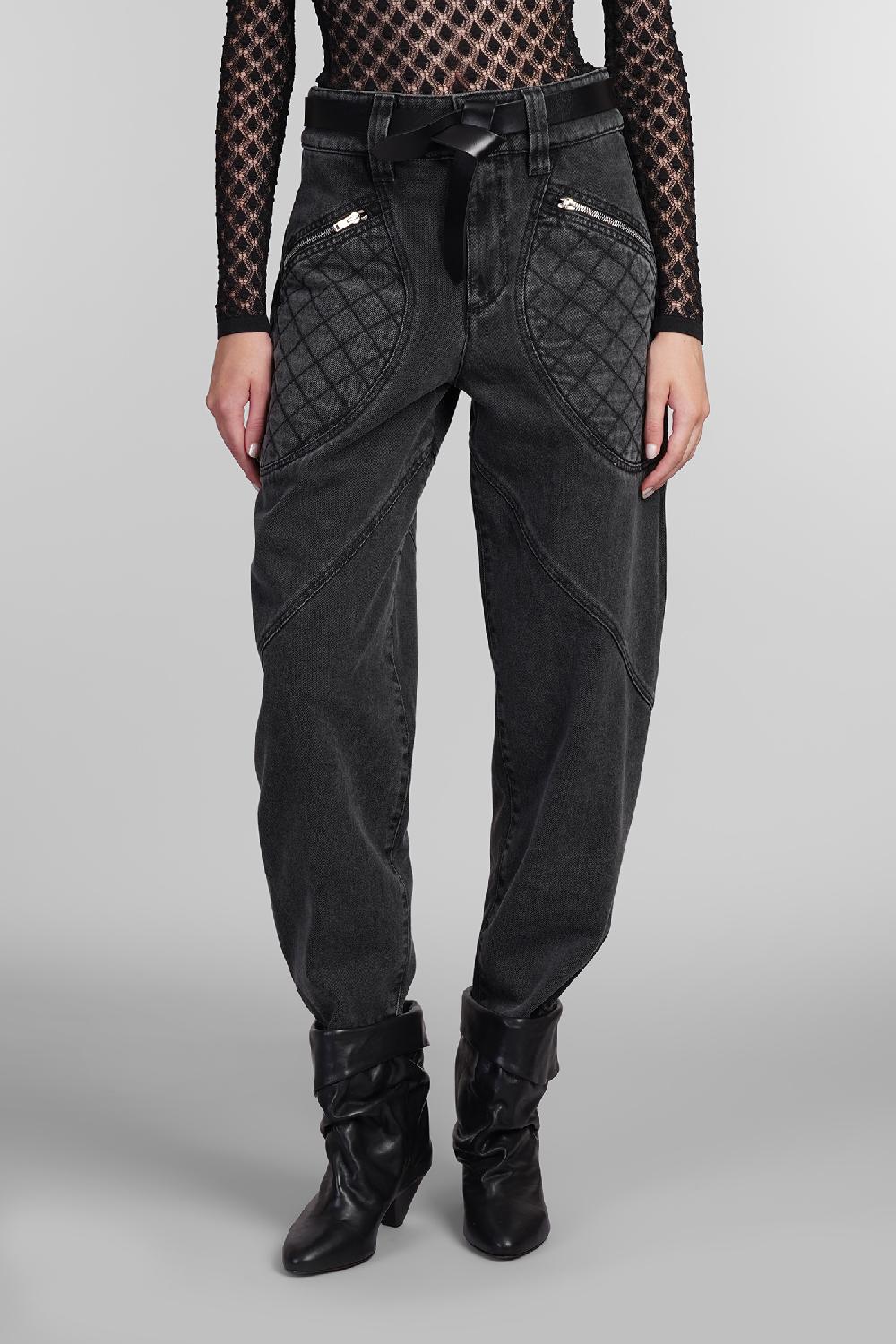 Deliberti Isabel Marant Jeans catarina in cotone grigio cod. 405216 - Deliberti The Luxury Shopping