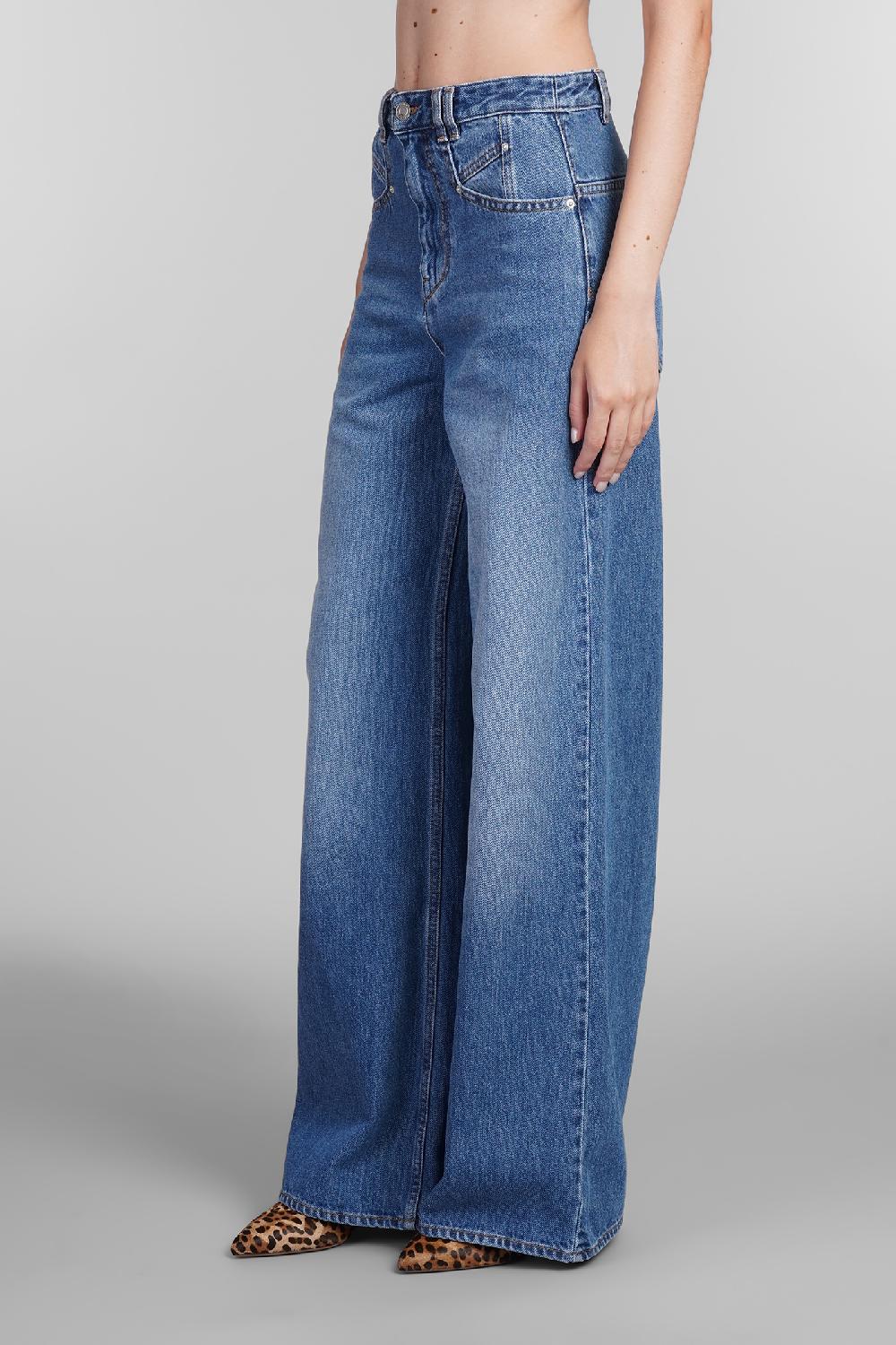 Deliberti Isabel Marant Jeans Lemony In Cotone Blu Cod. 402771 - Deliberti The Luxury Shopping