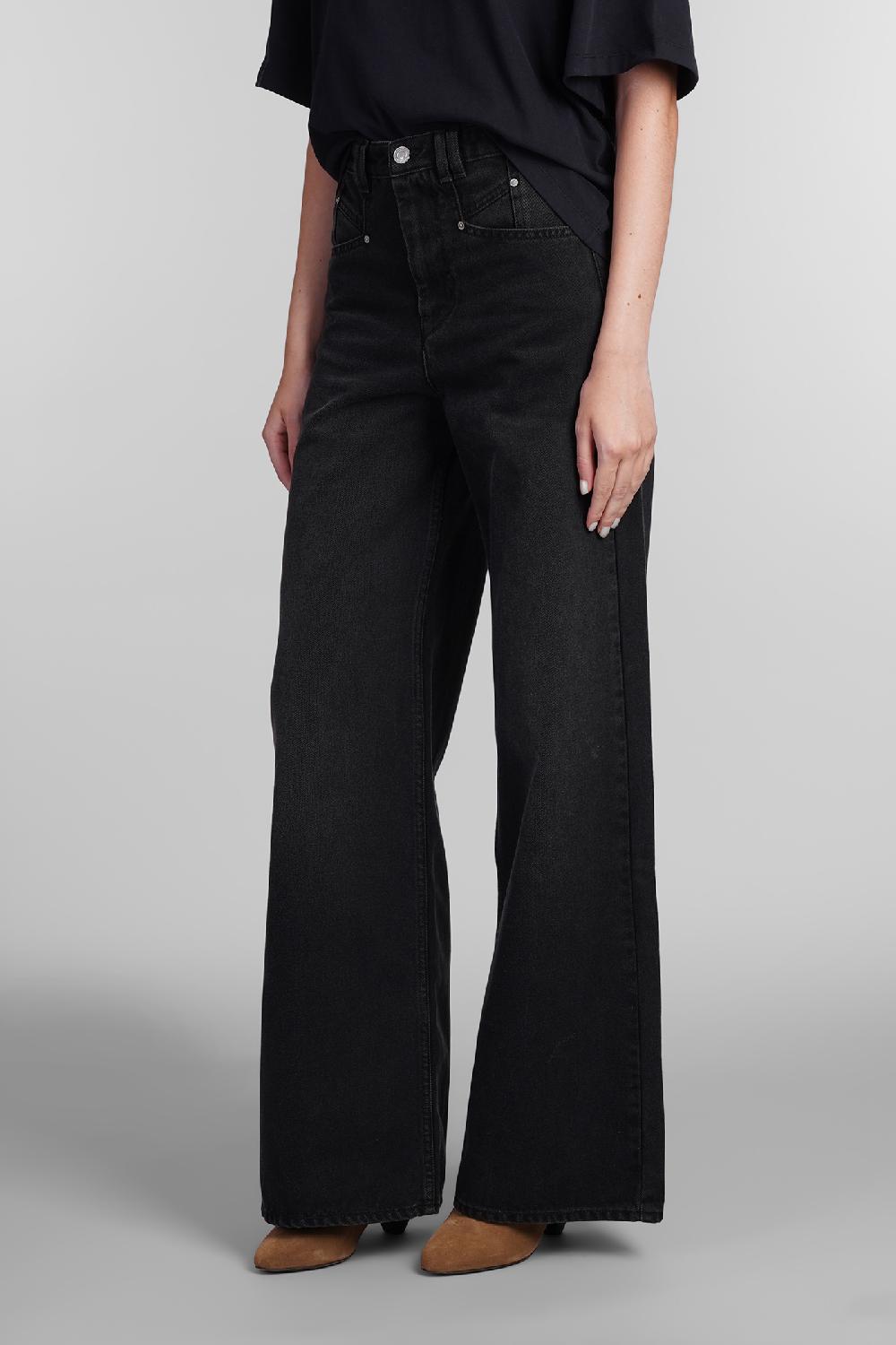 Deliberti Isabel Marant Jeans Lemony In Cotone Nero Cod. 402770 - Deliberti The Luxury Shopping