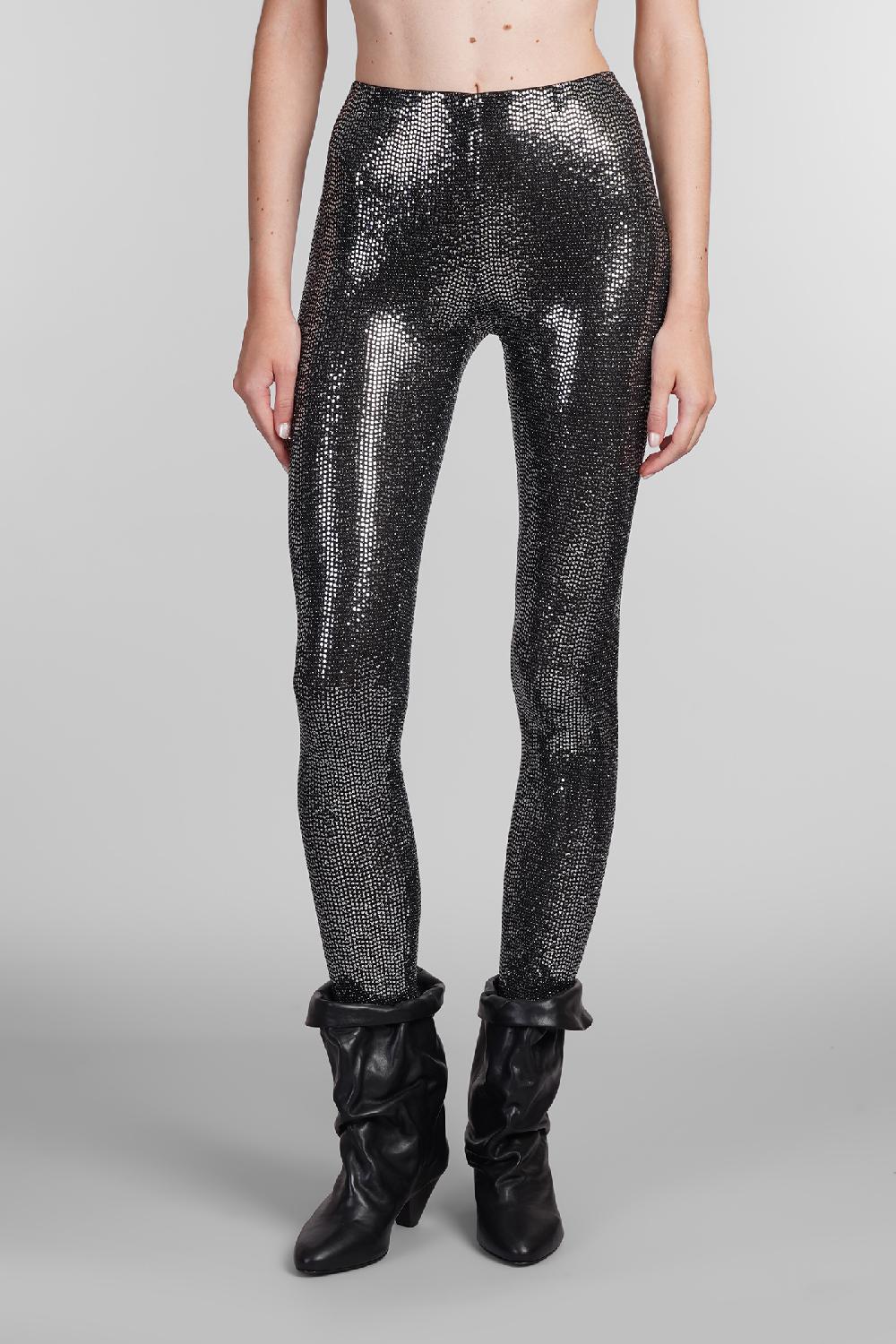 Deliberti Isabel Marant Leggings joshua in nylon argento cod. 405215 - Deliberti The Luxury Shopping
