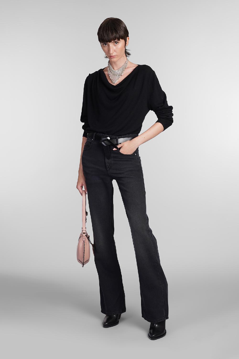 Deliberti Isabel Marant Maglia Kristen In Viscosa Nera Cod. 402773 - Deliberti The Luxury Shopping