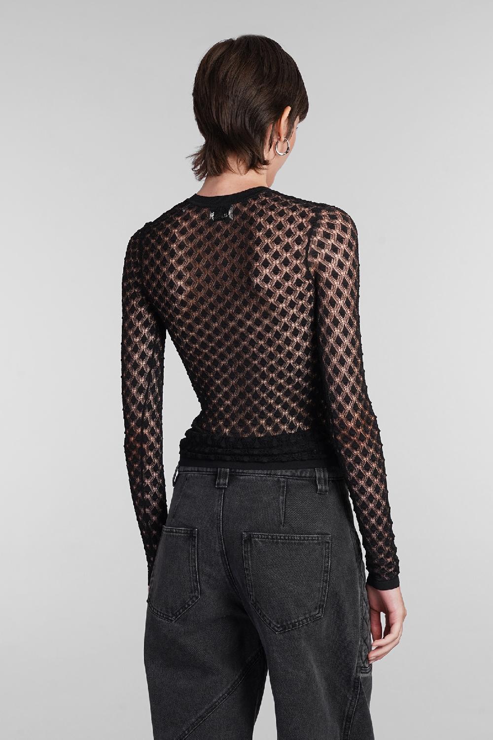 Deliberti Isabel Marant Maglia Zavia In Poliestere Nero Cod. 402766 - Deliberti The Luxury Shopping