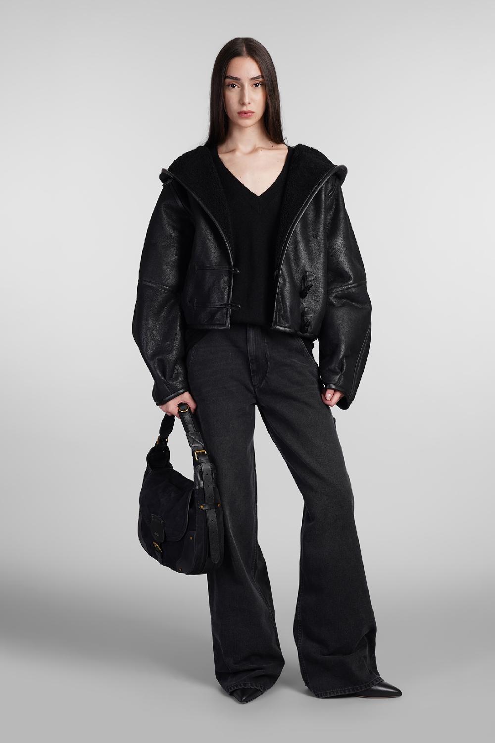 Deliberti Isabel Marant Montone Amiel In Pelle Nera Cod. 407736 - Deliberti The Luxury Shopping