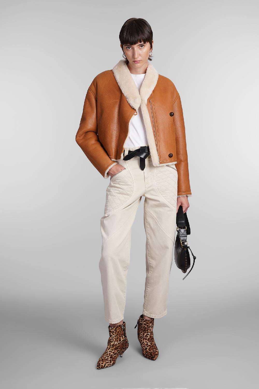 Deliberti Isabel Marant Montone Eriana In Pelle Cuoio Naturale Cod. 405191 - Deliberti The Luxury Shopping