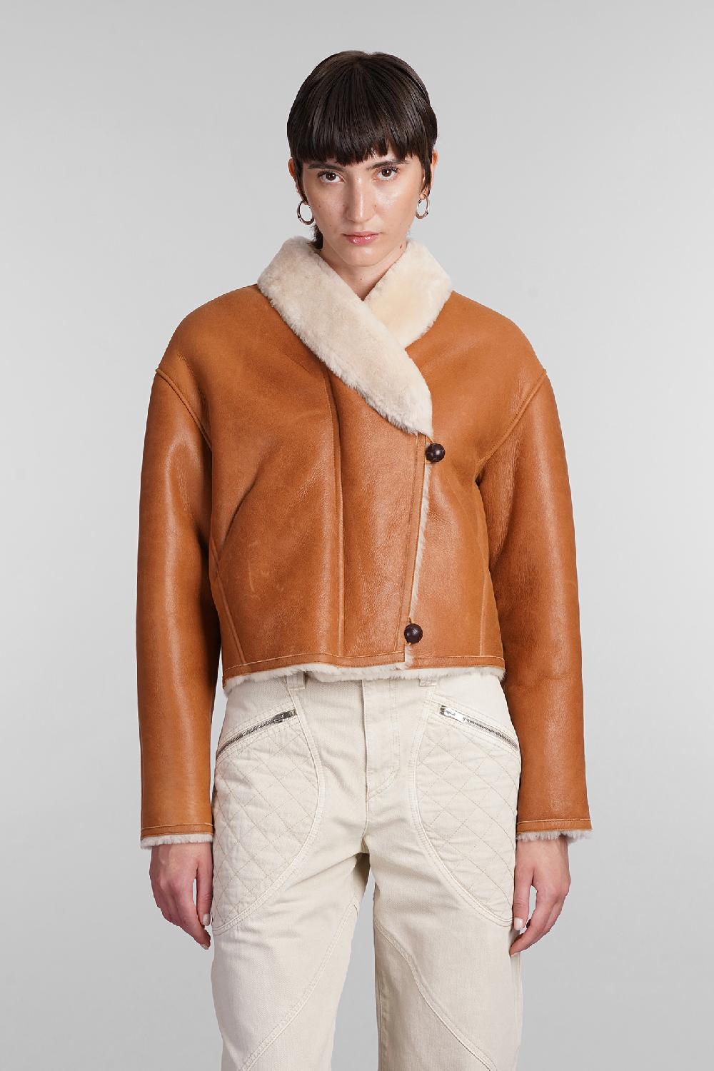 Deliberti Isabel Marant Montone eriana in pelle cuoio naturale cod. 405191 - Deliberti The Luxury Shopping