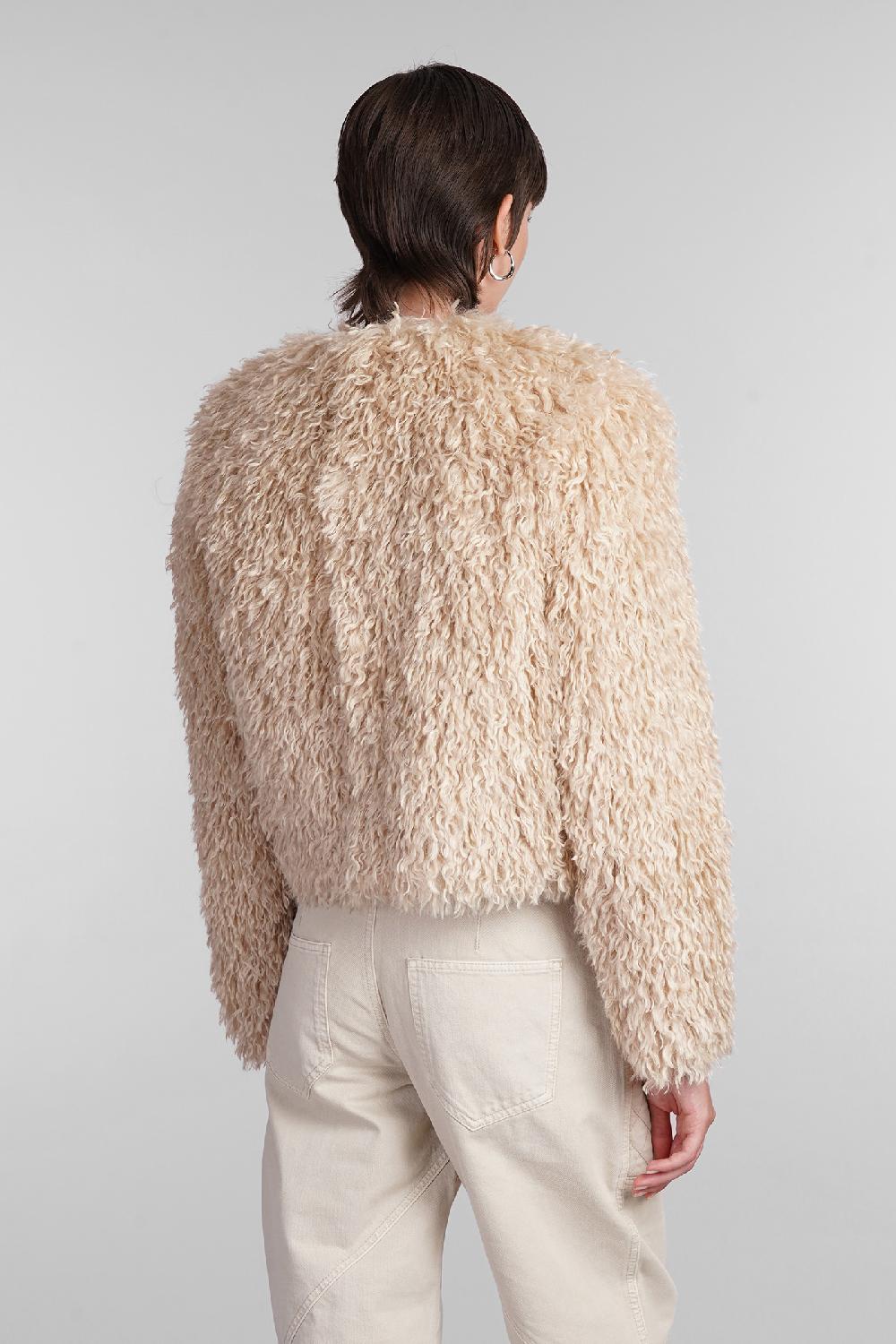 Deliberti Isabel Marant Pelliccia Faustine In Poliestere Beige Cod. 405195 - Deliberti The Luxury Shopping