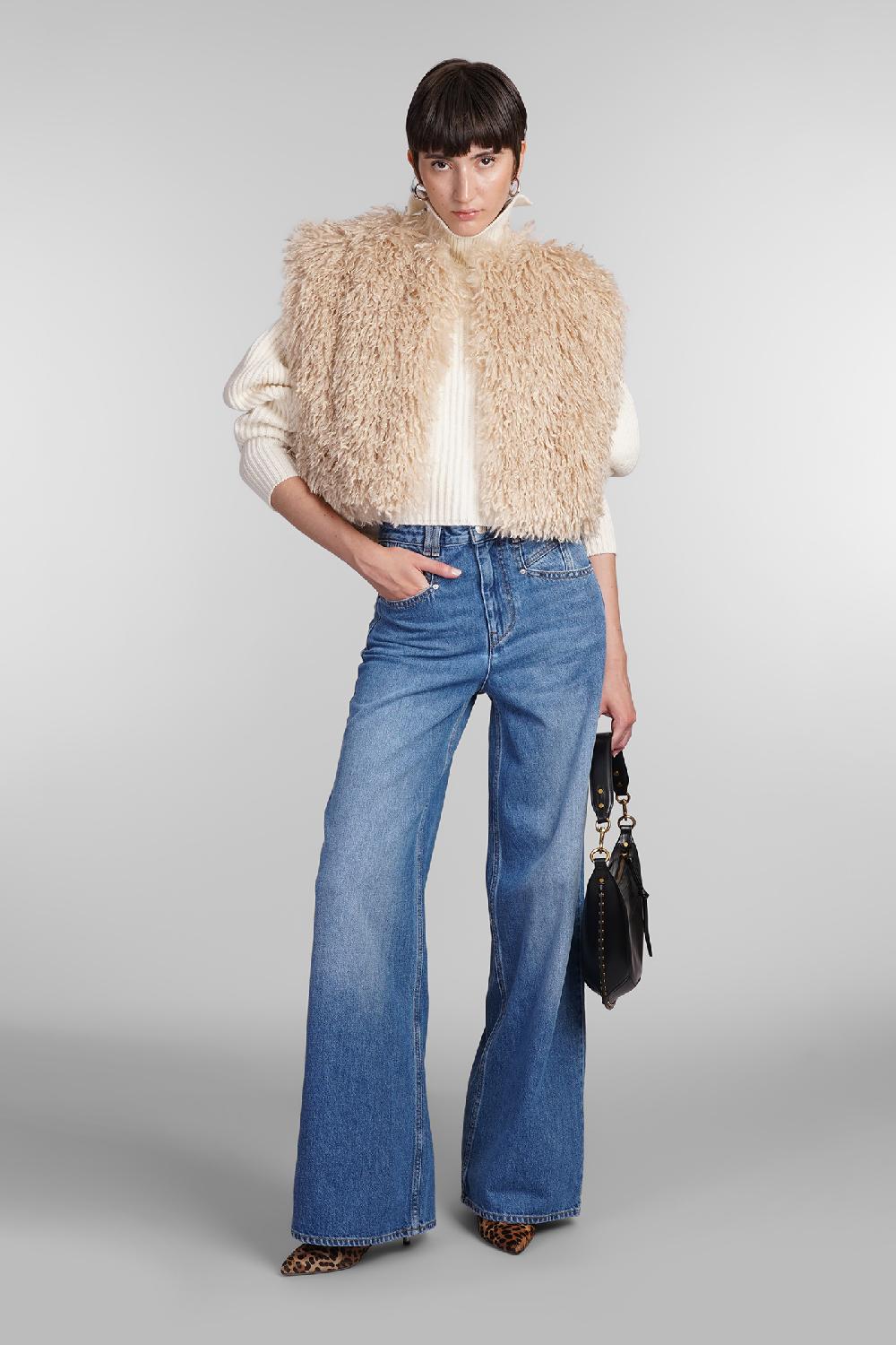 Deliberti Isabel Marant Pelliccia Florana In Poliestere Beige Cod. 405197 - Deliberti The Luxury Shopping