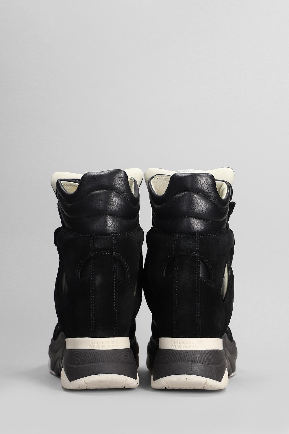 Deliberti Isabel Marant Sneakers Balskee In Pelle E Camoscio Nero Cod. 405921 - Deliberti The Luxury Shopping