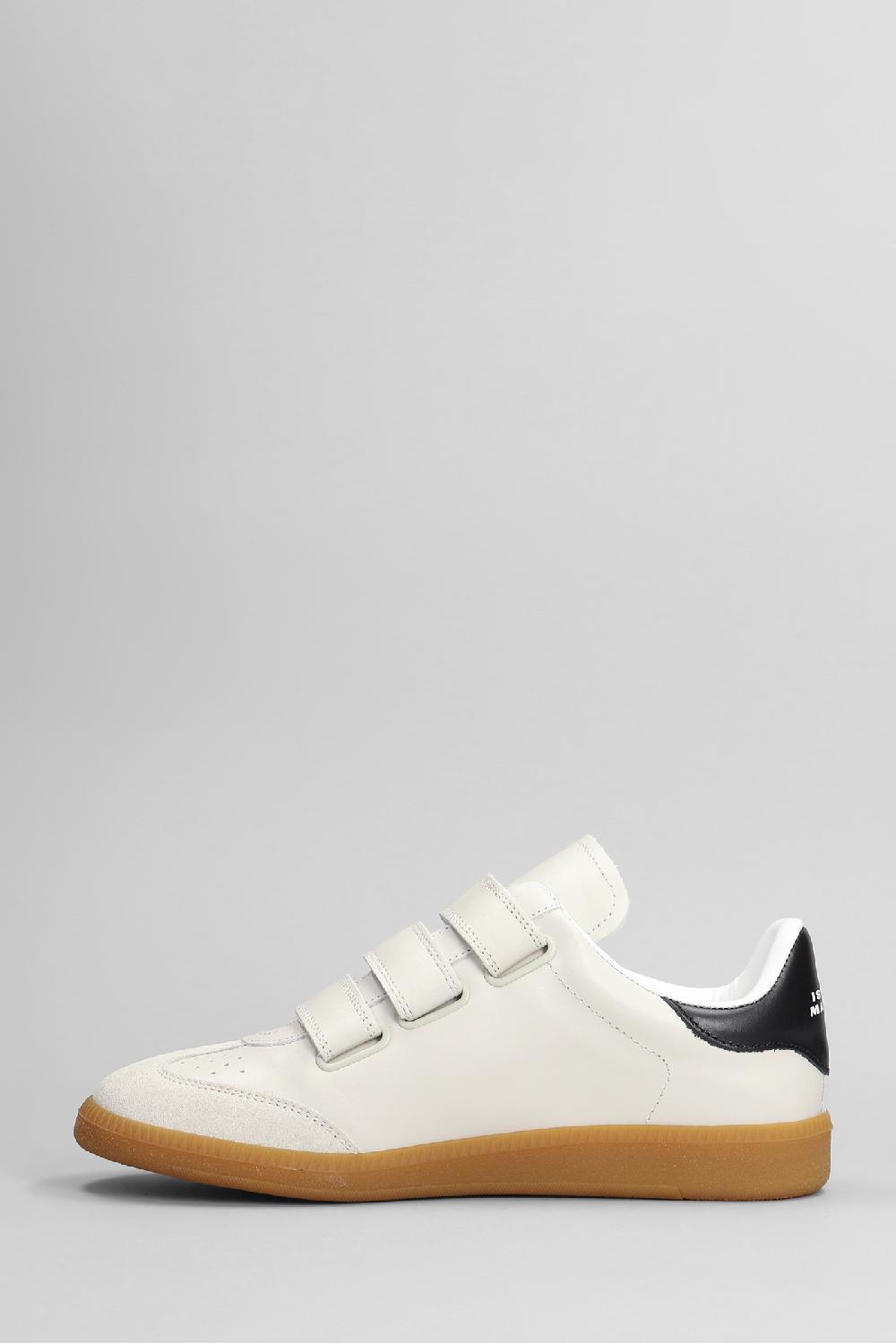 Deliberti Isabel Marant Sneakers Beth In Pelle E Camoscio Bianco Cod. 405927 - Deliberti The Luxury Shopping