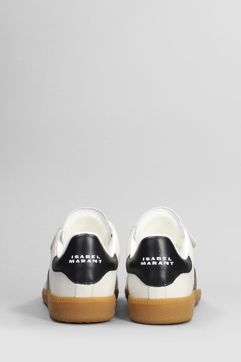 Deliberti Isabel Marant Sneakers Beth In Pelle E Camoscio Bianco Cod. 405927 - Deliberti The Luxury Shopping