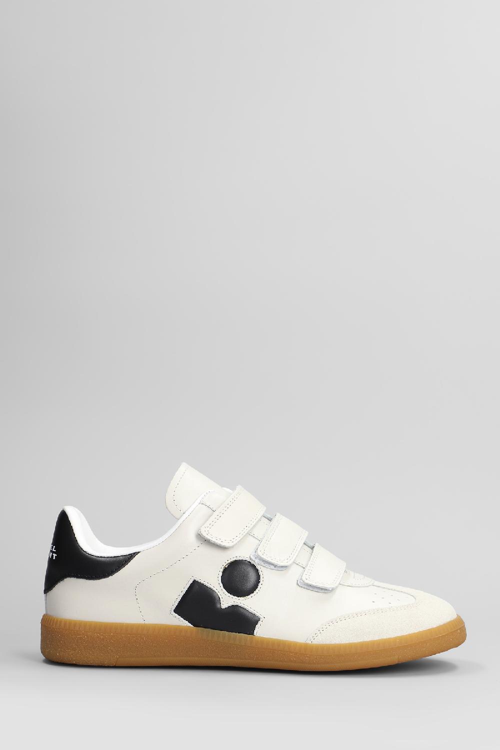 Deliberti Isabel Marant Sneakers beth in pelle e camoscio bianco cod. 405927 - Deliberti The Luxury Shopping