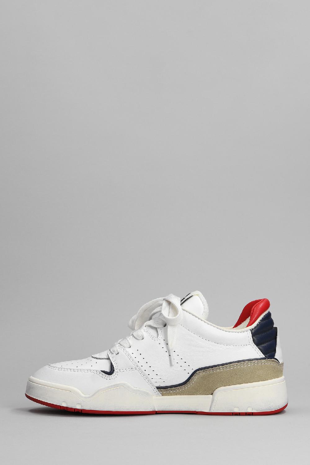 Deliberti Isabel Marant Sneakers Emree In Pelle Bianca Cod. 366573 - Deliberti The Luxury Shopping
