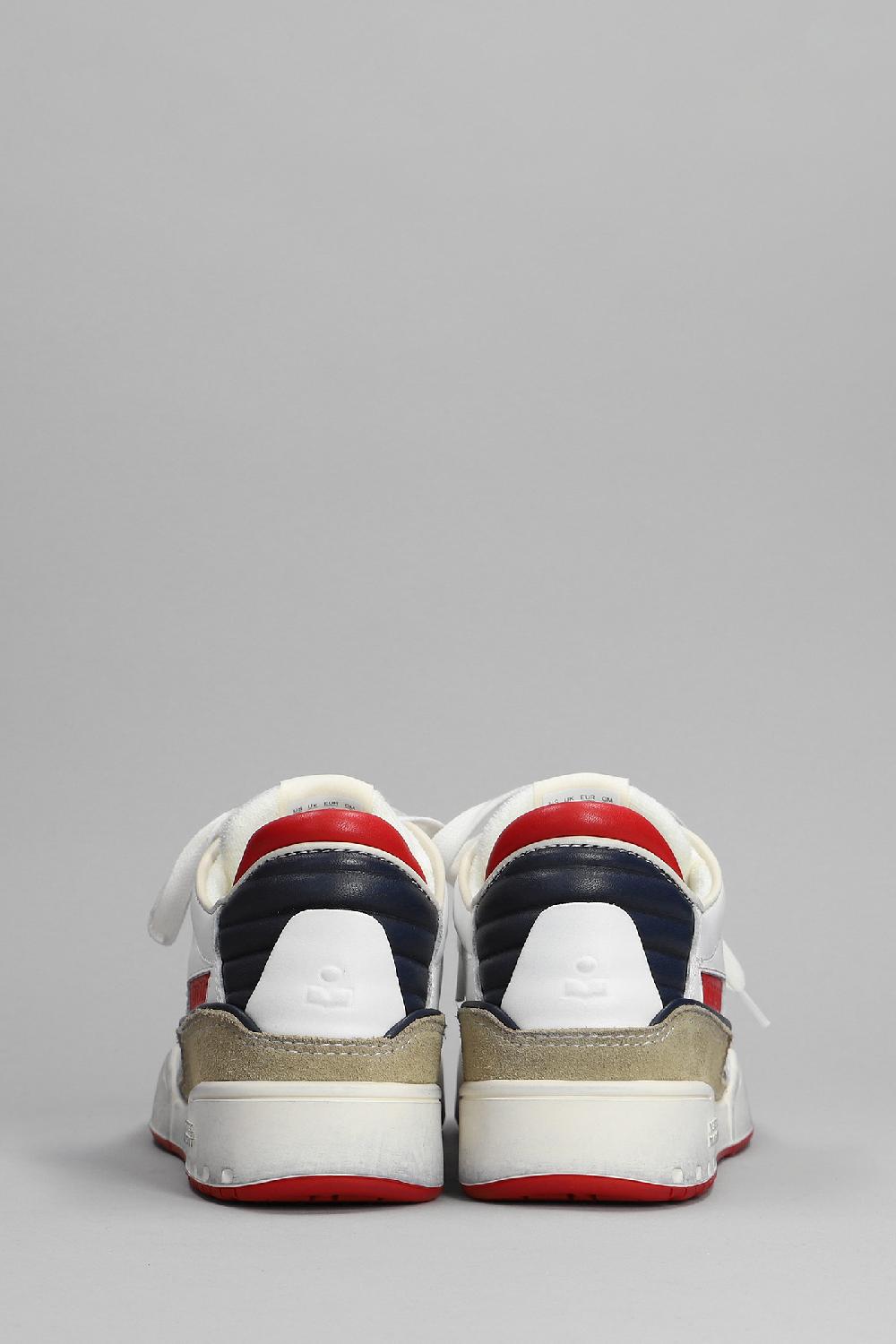 Deliberti Isabel Marant Sneakers Emree In Pelle Bianca Cod. 366573 - Deliberti The Luxury Shopping