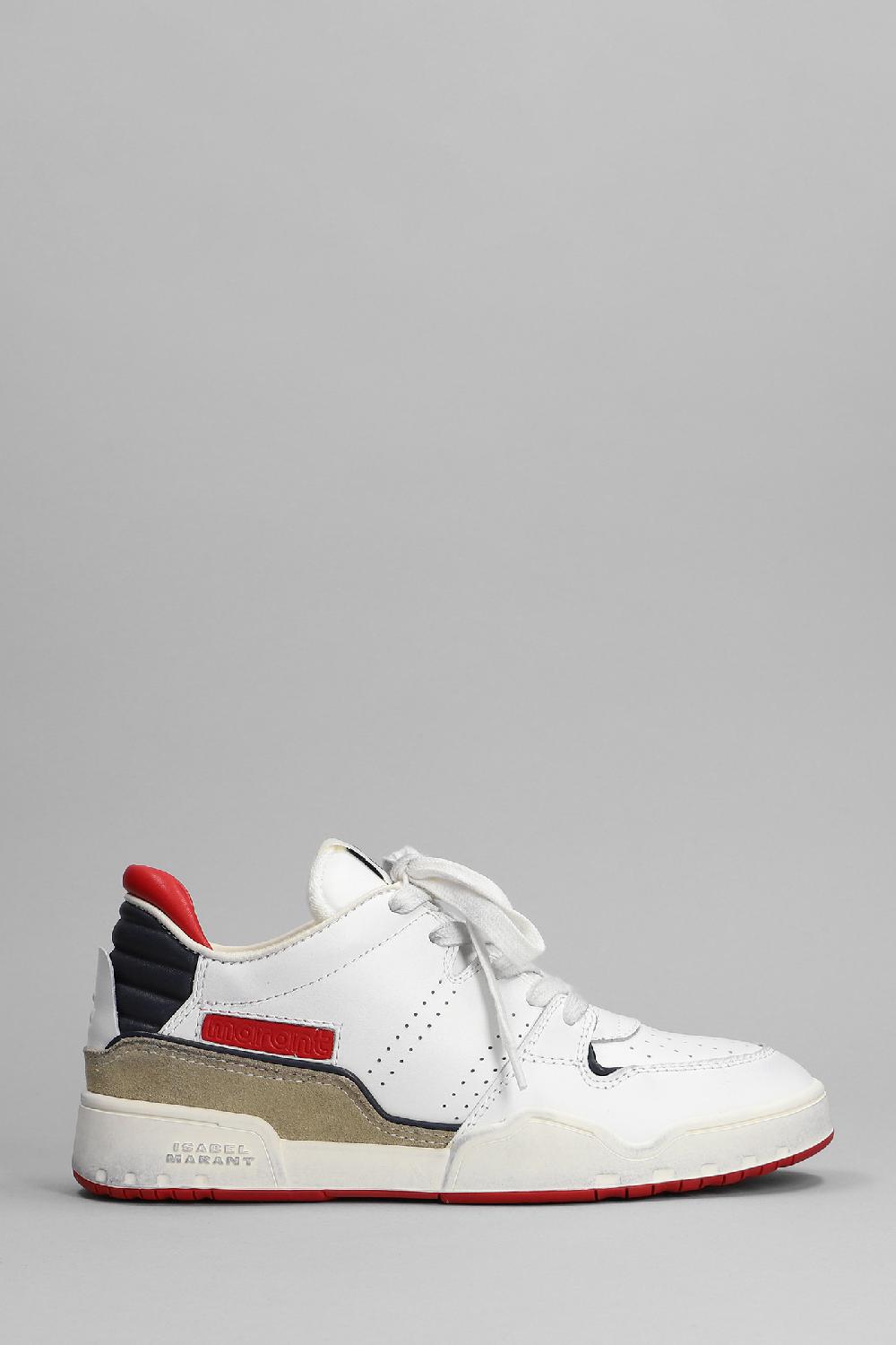 Deliberti Isabel Marant Sneakers emree in pelle bianca cod. 366573 - Deliberti The Luxury Shopping