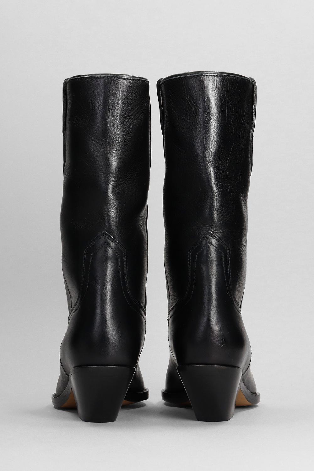 Deliberti Isabel Marant Stivali Texani Dahope In Pelle Nera Cod. 383118 - Deliberti The Luxury Shopping