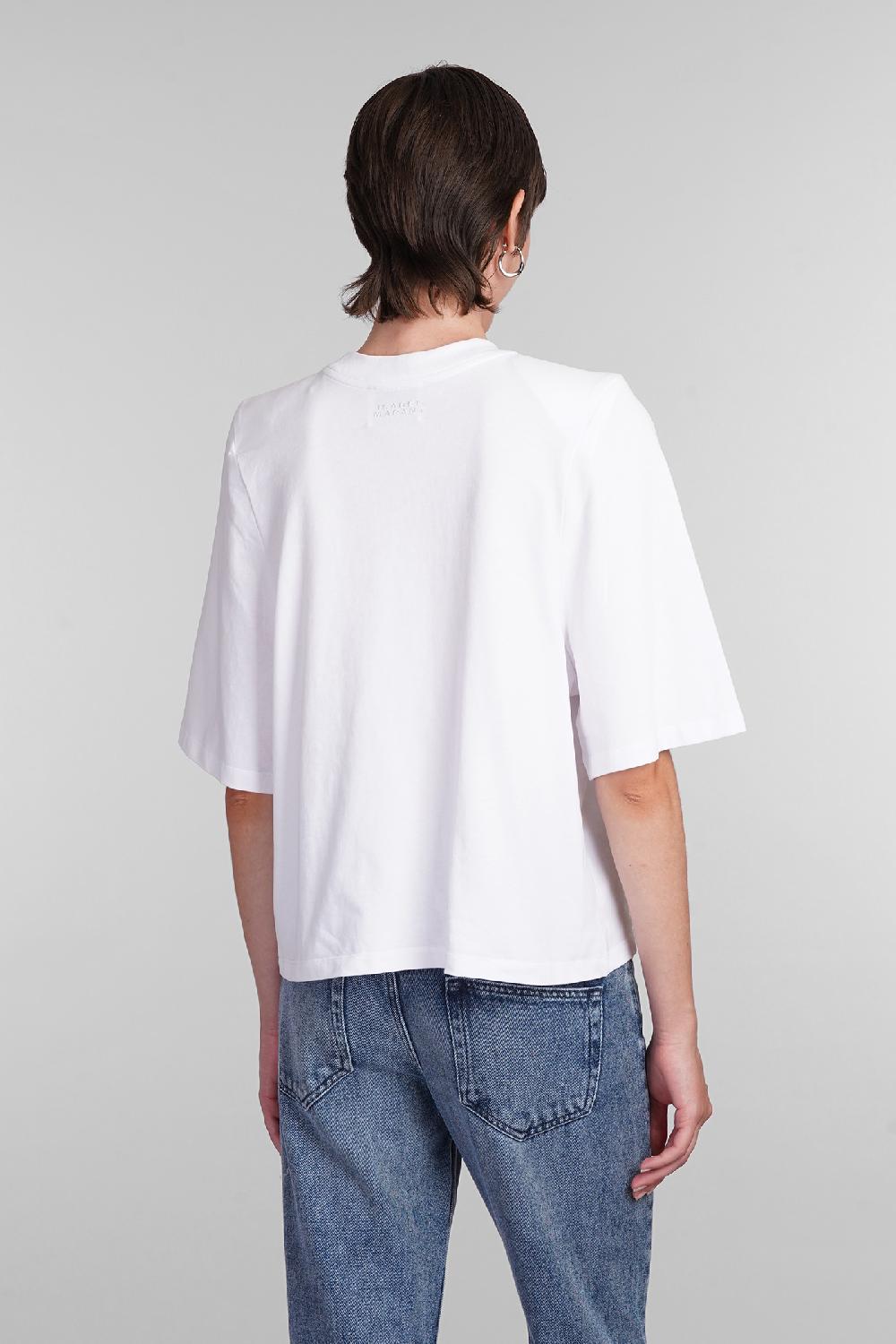 Deliberti Isabel Marant T-shirt Ben In Cotone Bianco Cod. 402774 - Deliberti The Luxury Shopping