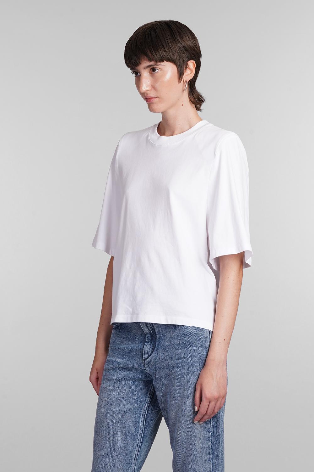 Deliberti Isabel Marant T-shirt Ben In Cotone Bianco Cod. 402774 - Deliberti The Luxury Shopping