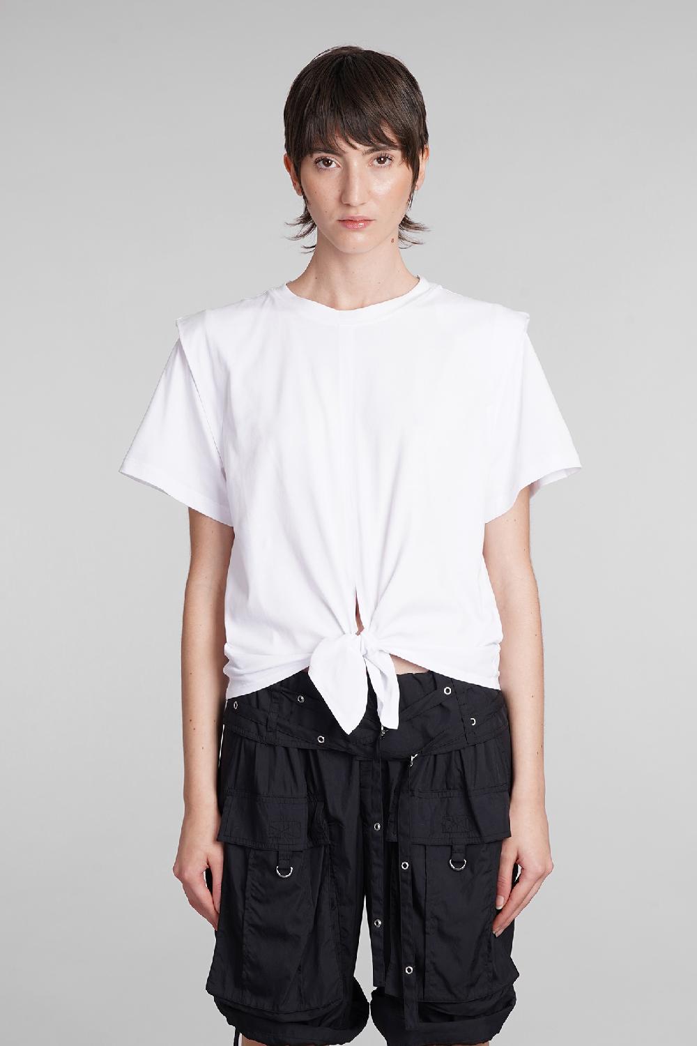 Deliberti Isabel Marant T-shirt zelikia in cotone bianco cod. 391960 - Deliberti The Luxury Shopping