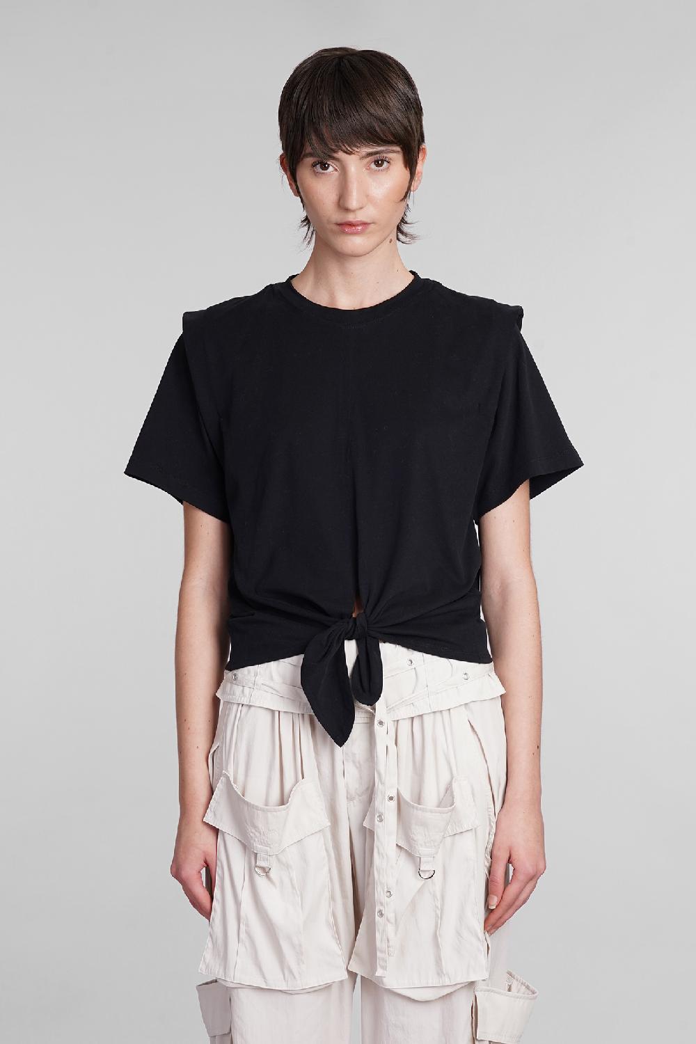 Deliberti Isabel Marant T-shirt zelikia in cotone nero cod. 391959 - Deliberti The Luxury Shopping