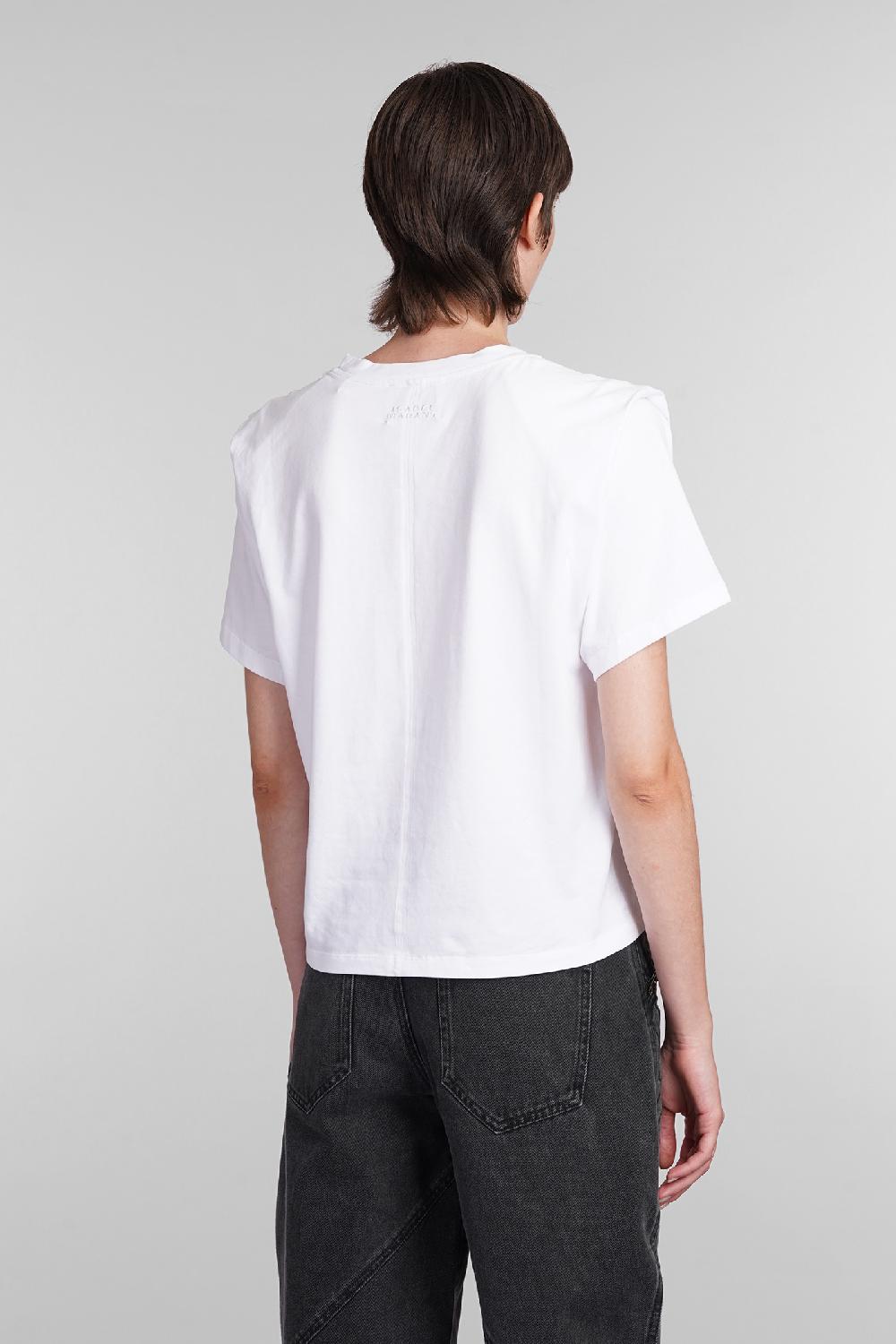 Deliberti Isabel Marant T-shirt Zelitos In Cotone Bianco Cod. 366165 - Deliberti The Luxury Shopping