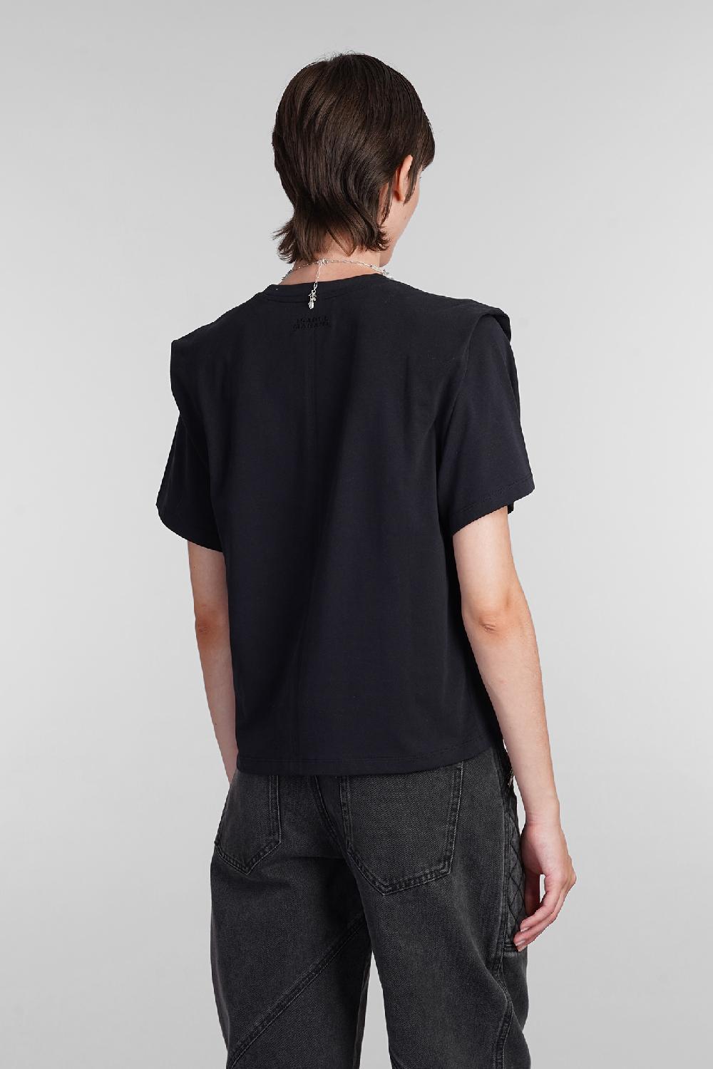Deliberti Isabel Marant T-shirt Zelitos In Cotone Nero Cod. 366156 - Deliberti The Luxury Shopping