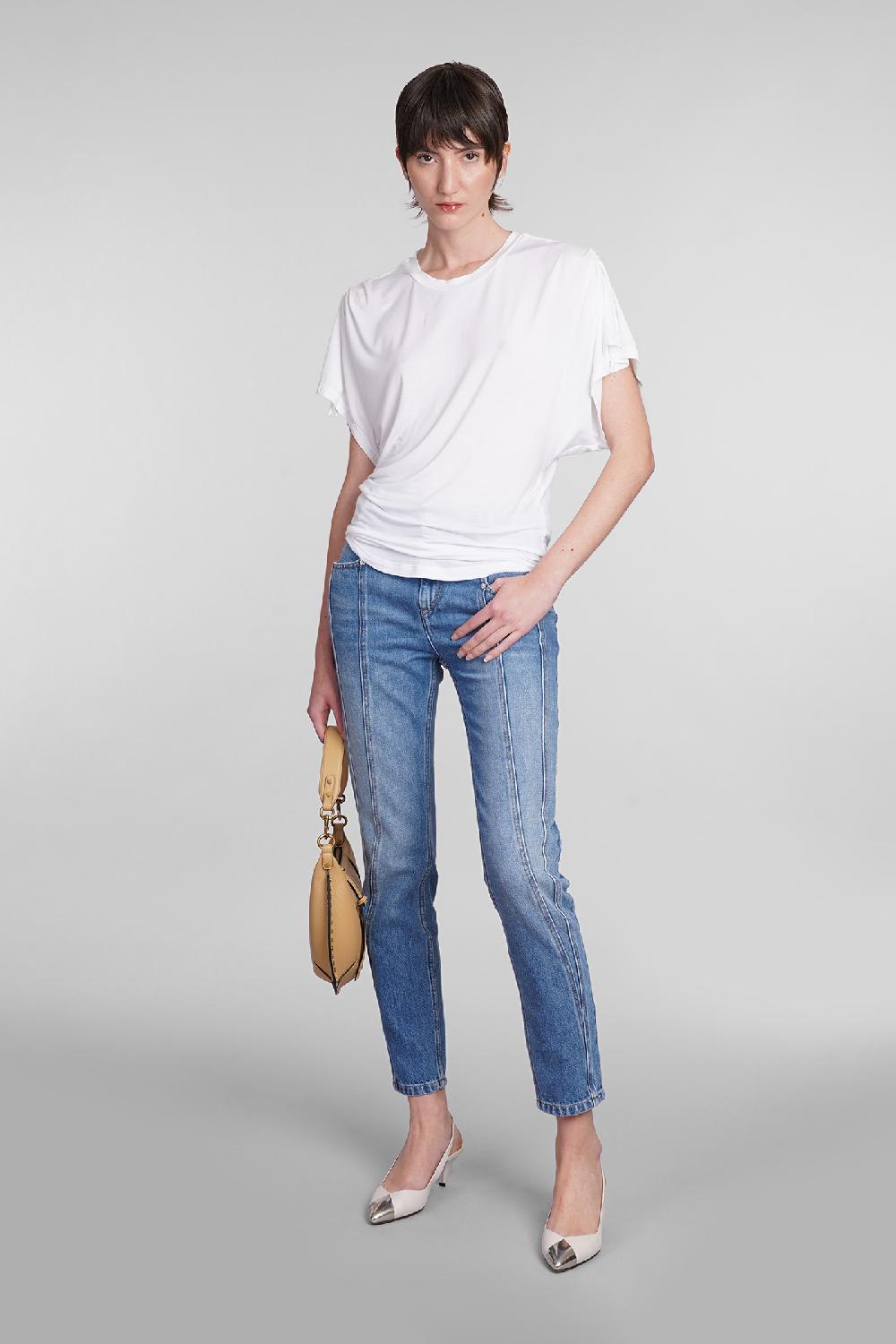 Deliberti Isabel Marant T-shirt Zola In Modal Bianco Cod. 400028 - Deliberti The Luxury Shopping