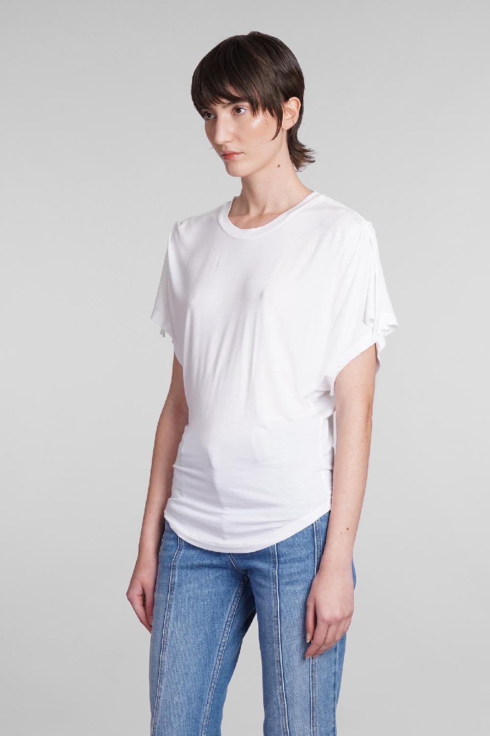 Deliberti Isabel Marant T-shirt Zola In Modal Bianco Cod. 400028 - Deliberti The Luxury Shopping