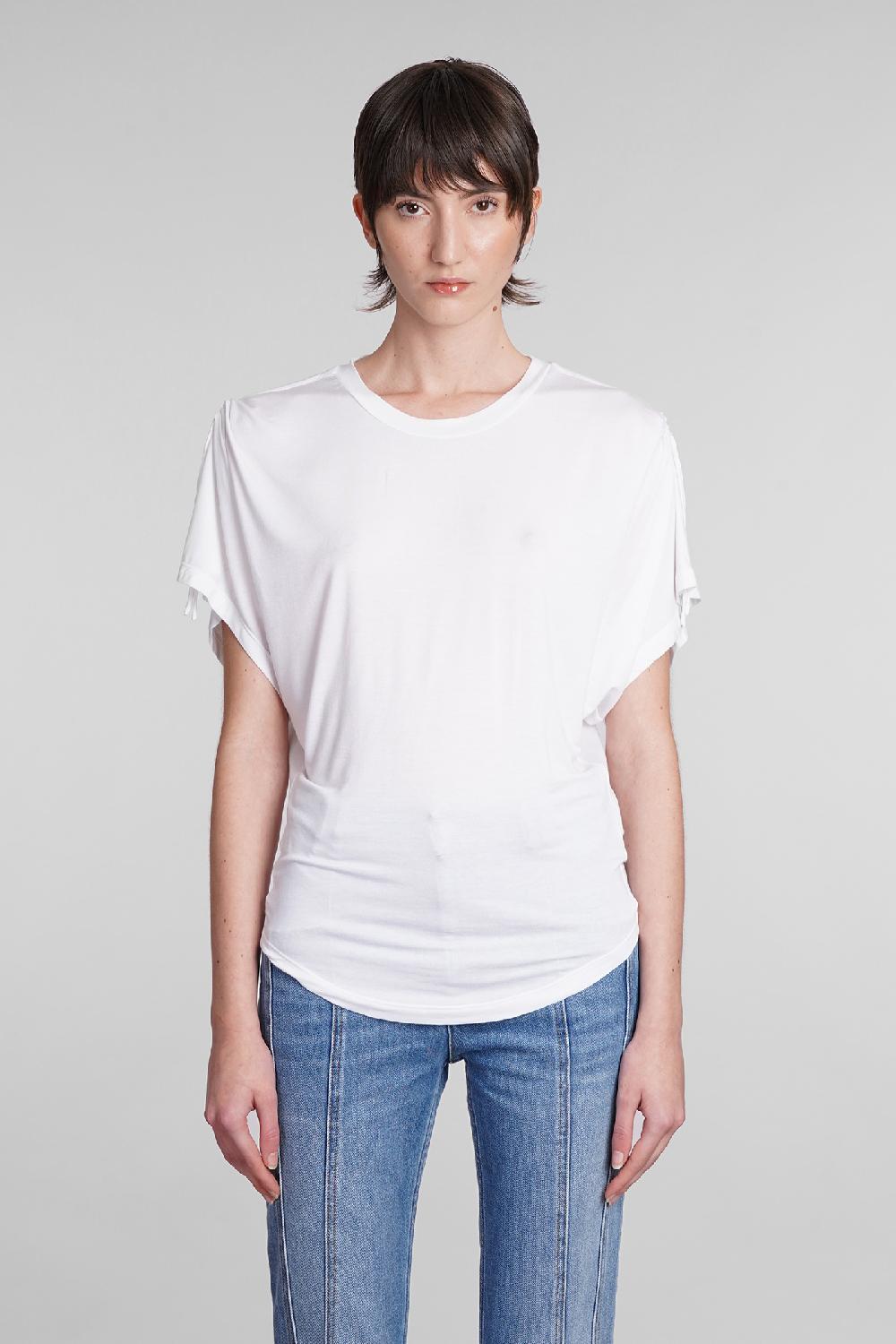 Deliberti Isabel Marant T-shirt zola in modal bianco cod. 400028 - Deliberti The Luxury Shopping